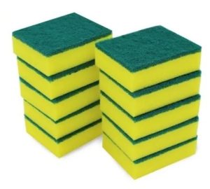 Esponja De Aseo Amarilla/Verde 1 Unidad