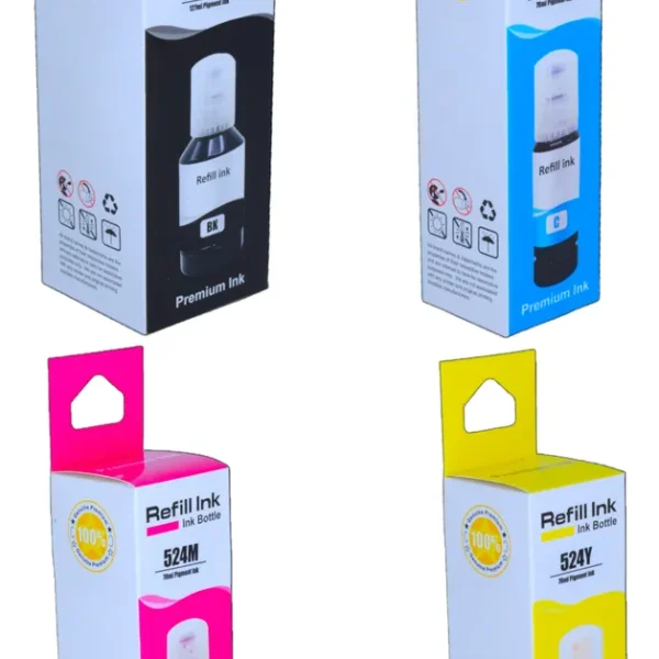 Pack 4 Tintas T524 Alternativa Para L6490 L15150 L15160