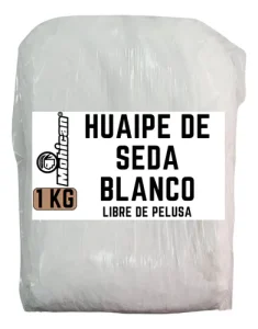 Huaipe De Seda Blanco Libre De Pelusas Bolsa 1 Kg