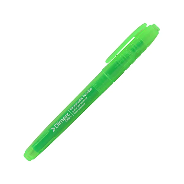 Destacador Bolsillo Punta Biselada Verde U433201