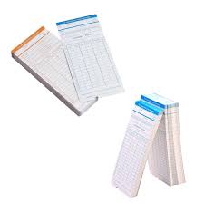 100 Tarjetas Marcado De Reloj Control Asistencias