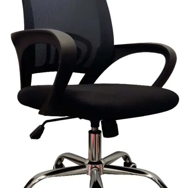 Silla De Escritorio Ergonómica Lumax Ezri Mesh Con Tapizado De Mesh Color Negra