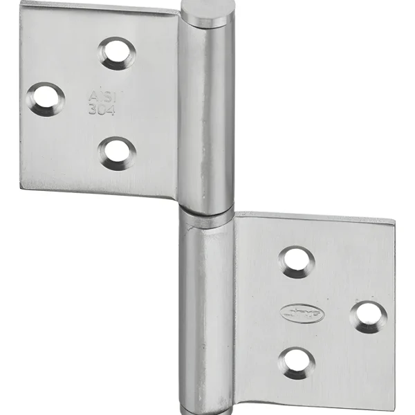 Bisagra Bandera Desmontable De Sobreponer Acero Inoxidable