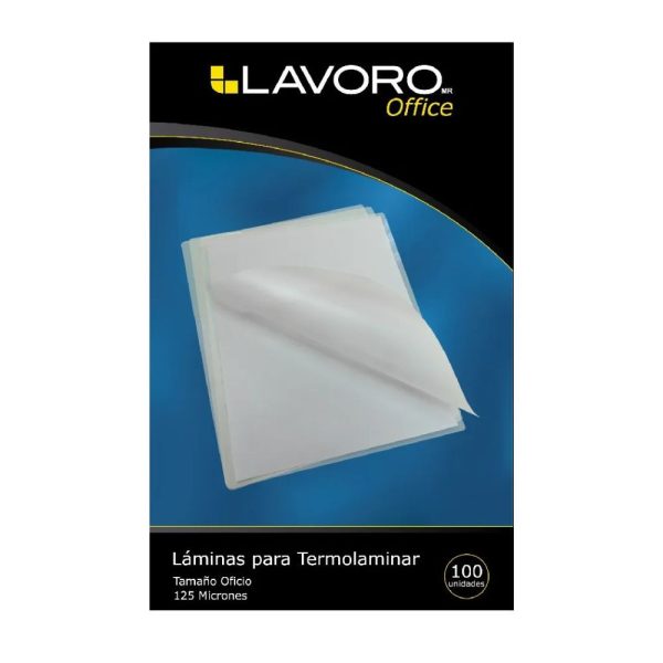 Lamina Termolaminar Oficio 125 Micrones 228X340 Mm 100 Un - LAVORO