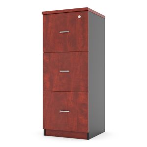 Kardex Madera 4 Cajones Color Cerezo