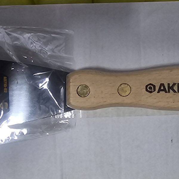 ESPATULA DE FIERRO CON MANGO MADERA 2" KAMASA