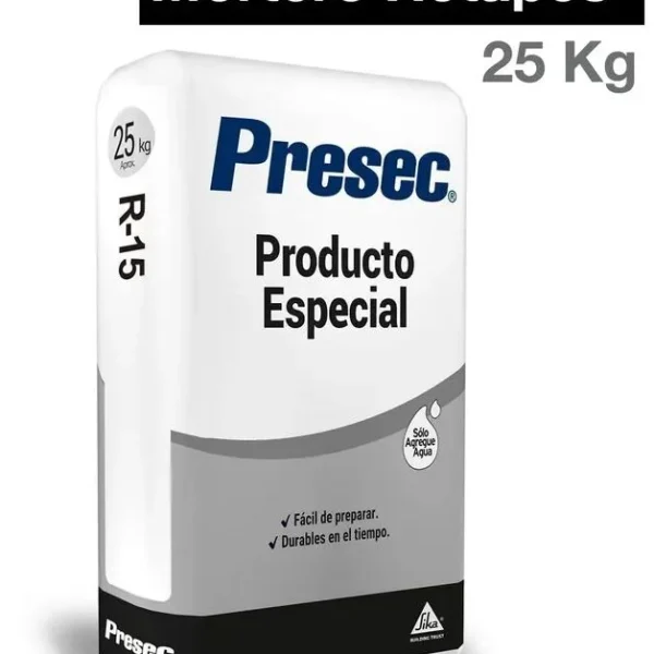 Presec R15 Reparacion Rapido Retapes Saco 25 KG