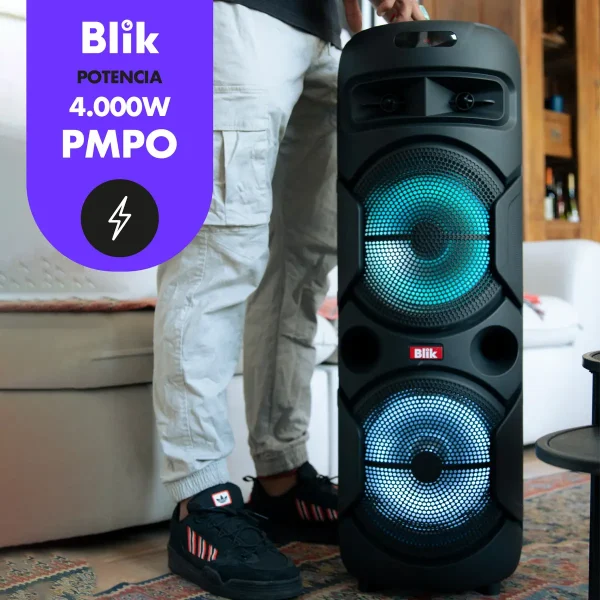 Parlante Bluetooth Karaoke Con Micrófono Blik Wavemax2