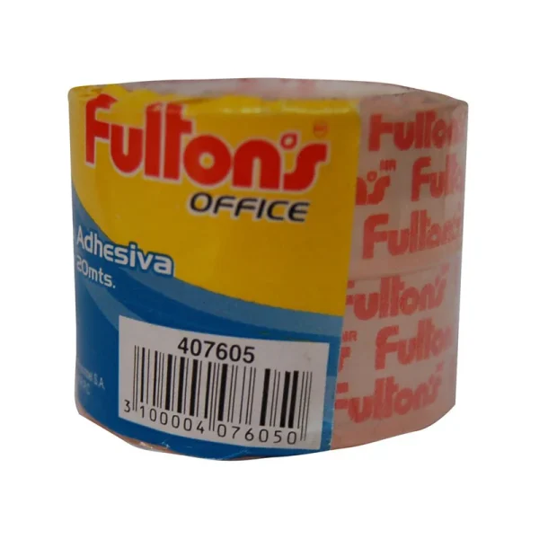 Cinta Adhesiva Transparente 18 Mm 20 Mt - FULTONS