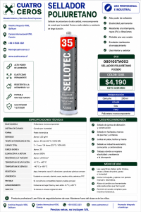 Sellotec 35 Sellador Poliuretano Gris 290 ml